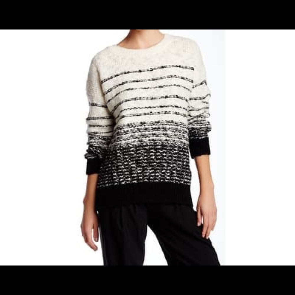 VINCE black and white sweater